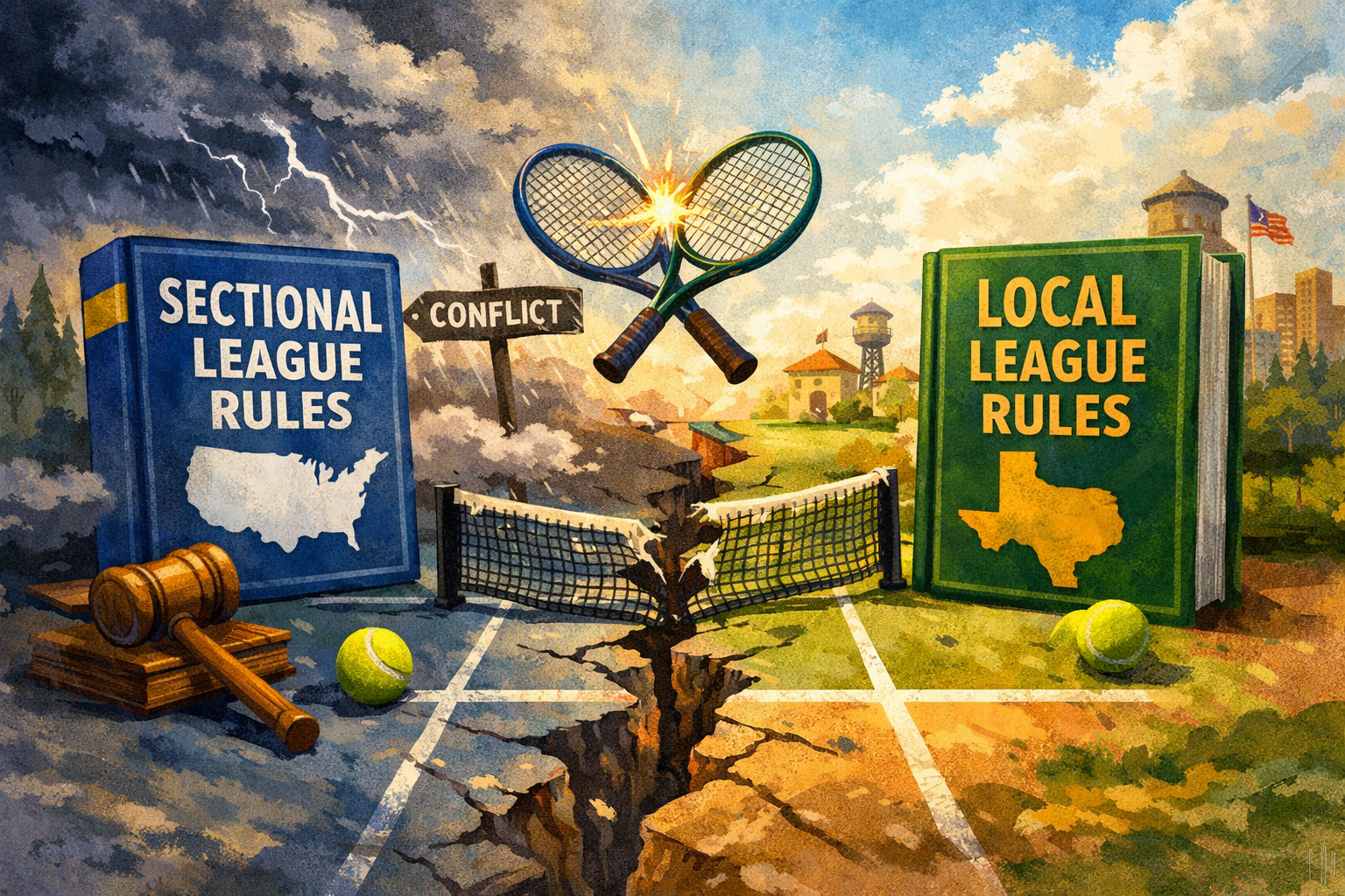 USTA National or Section League Rules vs Local League Rules